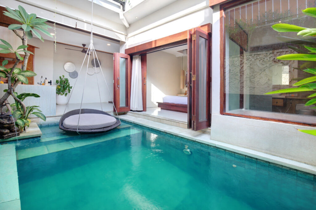 Experience the luxurious pool villa Legian with  the passion and charm of Ini Vie Villa, a haven designed for intimate and memorable stays with your partner or family. 