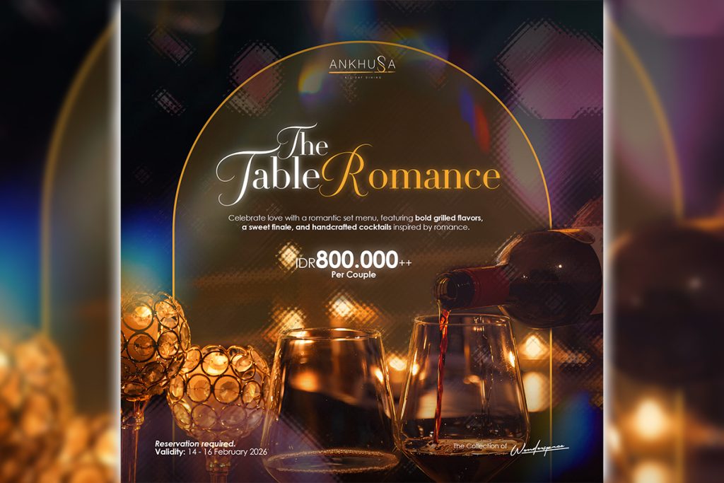 Valentine's Day in Bali 2026 at Ankhusa Ubud - The Table Romance