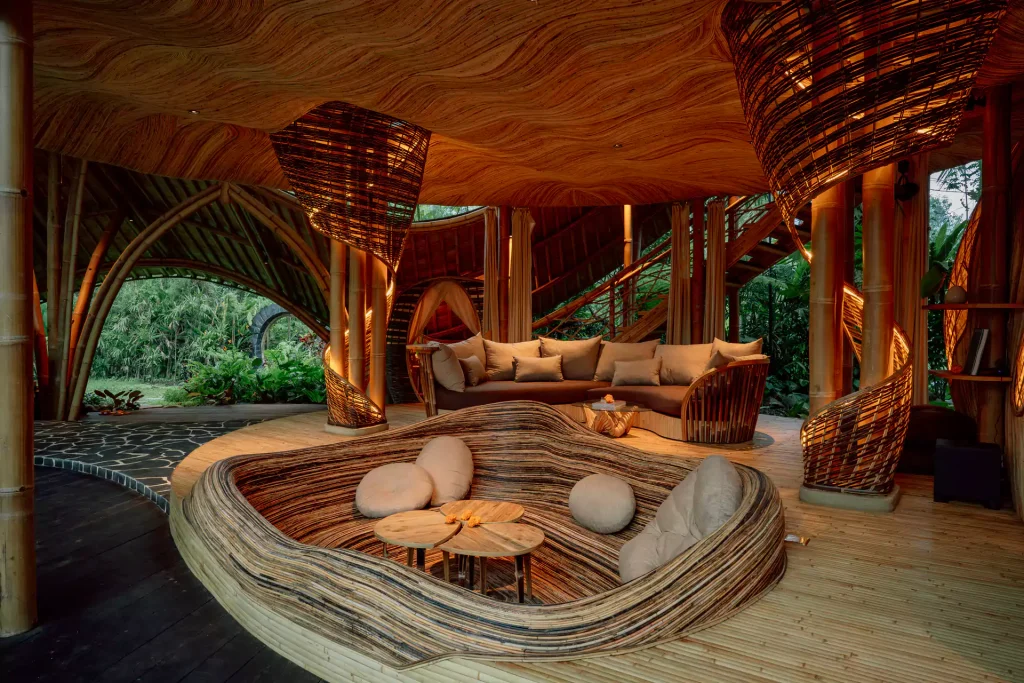stunning bamboo house in bali