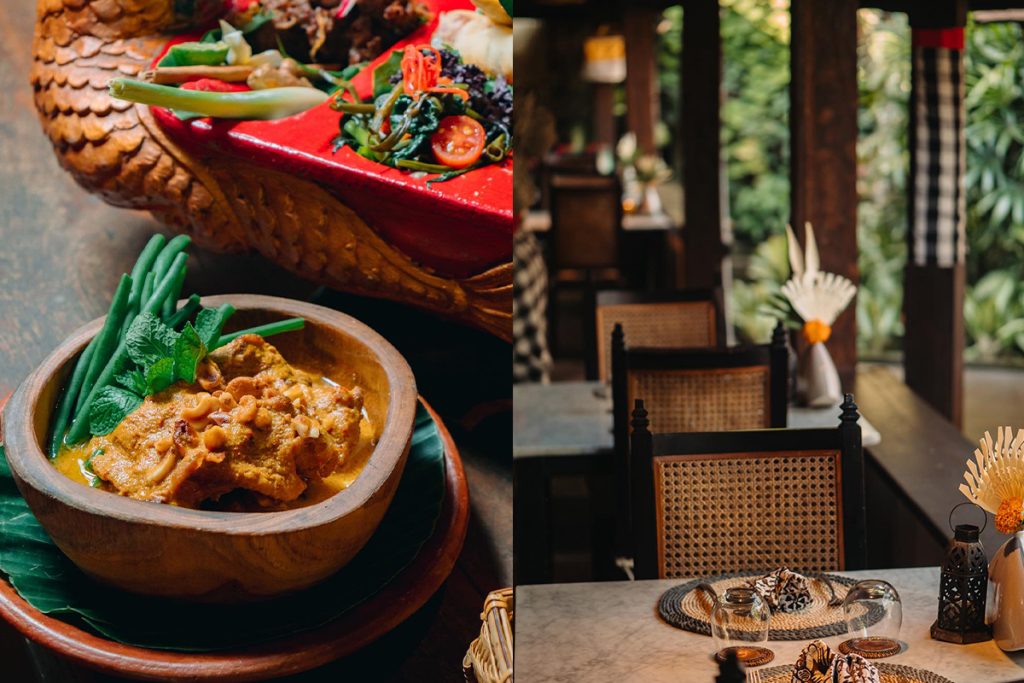 Indonesian Food menu at IWA Restaurant at Hotel Tugu Bali