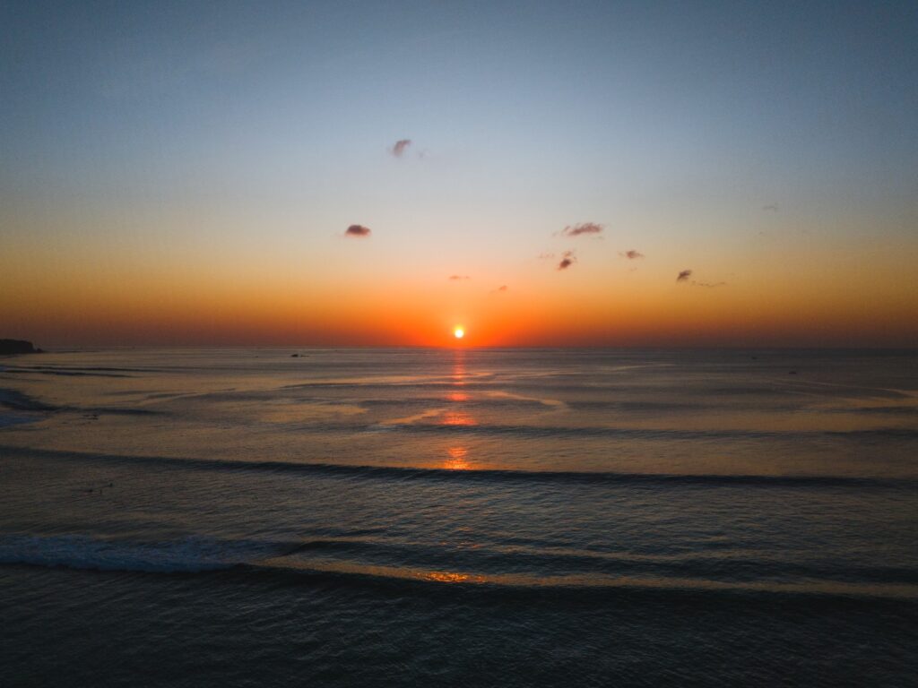 caption for sunset bali